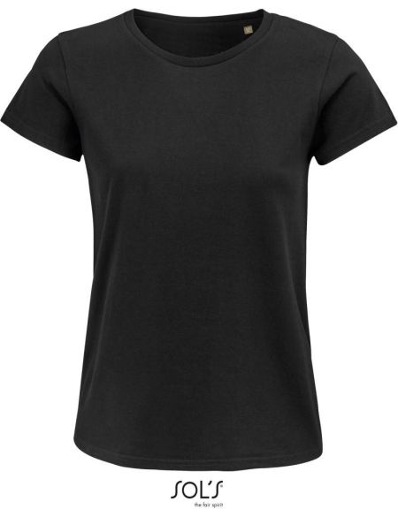 Damen-T-Shirt Sols Crusader Women tiefschwarz