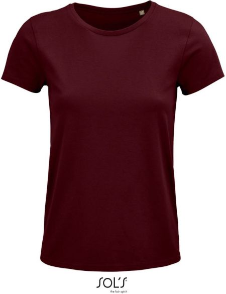 T-Shirt Sols Crusader Damen weinrot