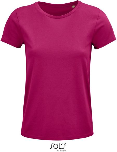 Damen-T-Shirt Sols Crusader Women fuchsia
