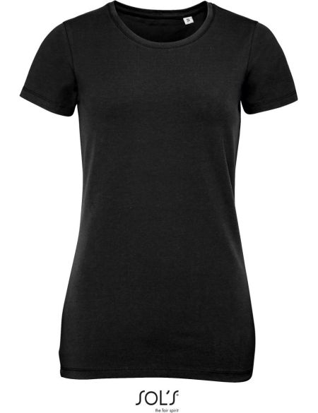 Damen-T-Shirt Sols Millenium Women tiefschwarz