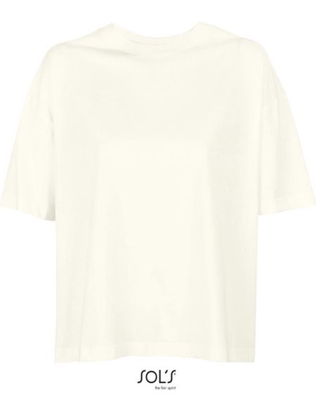 Damen-T-Shirt Sols Boxy Women in gebrochenem Weiß