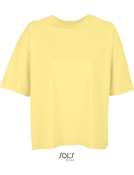 Damen-T-Shirt Sols Boxy Women hellgelb