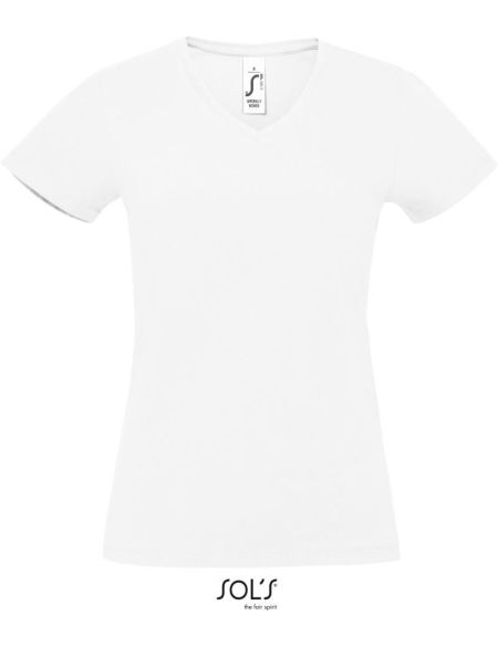 Damen T-Shirt Sols Imperial V Women weiß