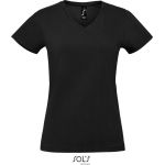 Damen T-Shirt Sols Imperial V Women tiefschwarz