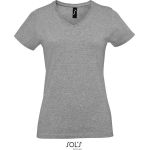 Damen T-Shirt Sols Imperial V Women grau meliert