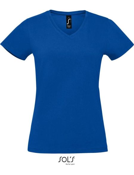 Damen T-Shirt Sols Imperial V Women königsblau