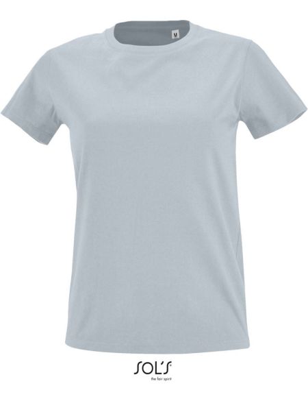 Damen T-Shirt Sols Imperial Fit Women reingrau
