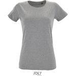 Damen-T-Shirt Sols Regent fit Women grau melange