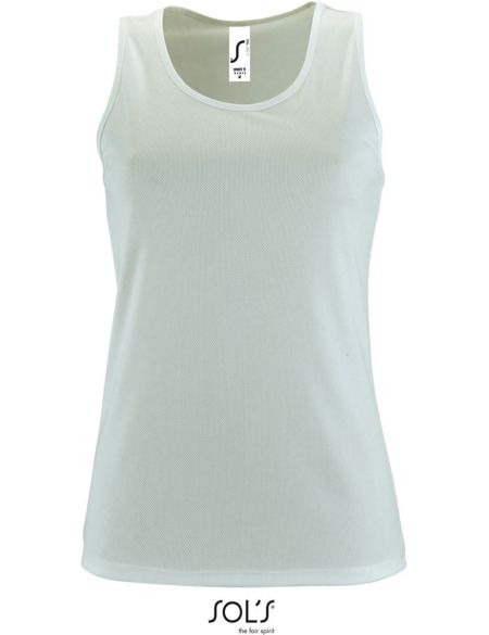Sols Sporty TT Damen Sport-Tanktop weiß