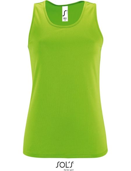 Sols Sporty TT Damen-Sport-Tanktop neongrün