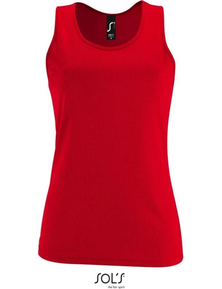 Sols Sporty TT Damen Sport-Tanktop rot