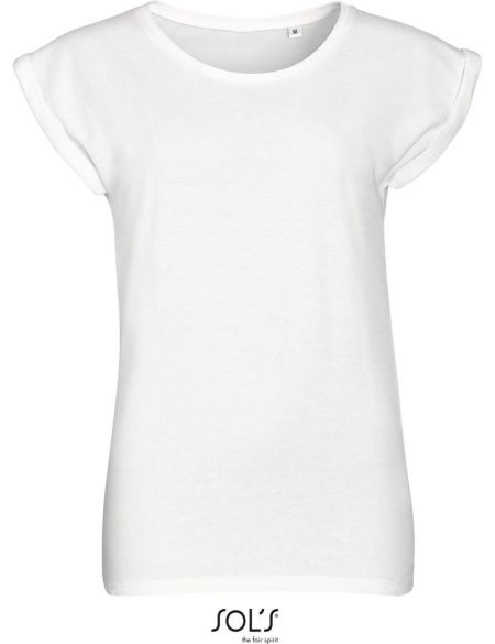 Damen T-Shirt Sols Melba weiß