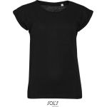 Damen T-Shirt Sols Melba tiefschwarz