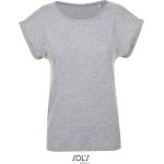 Damen T-Shirt Sols Melba grau meliert