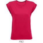 Damen T-Shirt Sols Melba dunkelrosa