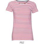 Damen T-Shirt Sols Miles Women weiß/rot