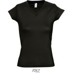 Damen T-Shirt Sols Moon schwarz
