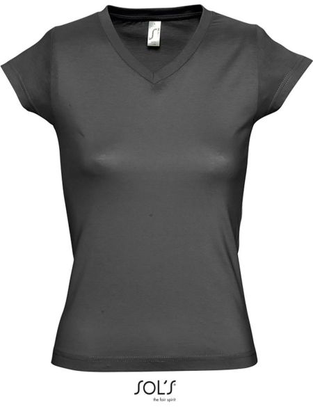 Damen T-Shirt Sols Moon dunkelgrau