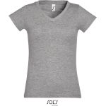 Sols Moon melangegraues Damen-T-Shirt