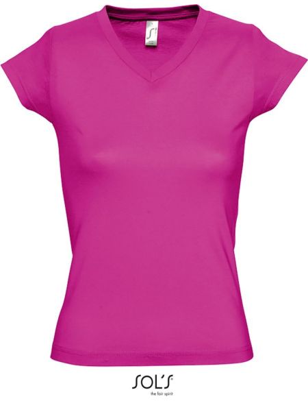 Damen-T-Shirt Sols Moon fuchsia
