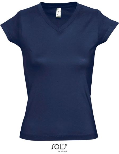 Damen-T-Shirt Sols Moon, französisches Marineblau