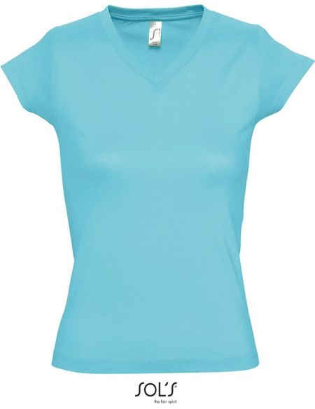 Damen T-Shirt Sols Moon Atollblau