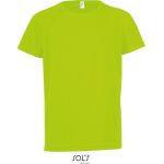 T-Shirt Kindersport Sols Sporty Kids neongrün