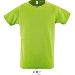 T-shirt kinder sport Sols Sporty Kids apfelgrün