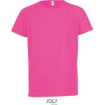 T-Shirt Kindersport Sols Sporty Kids neonpink
