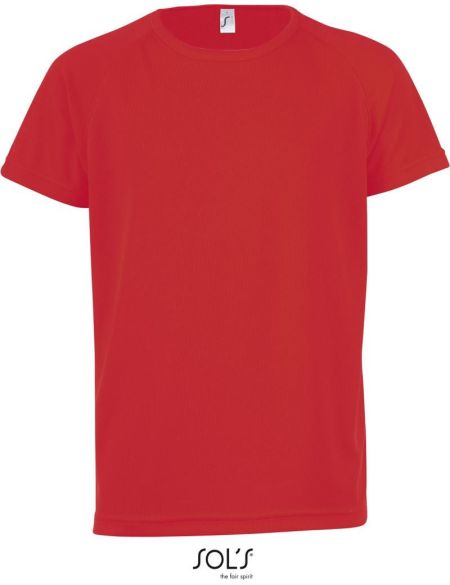 Kinder-T-Shirt Sols Sporty Kids rot