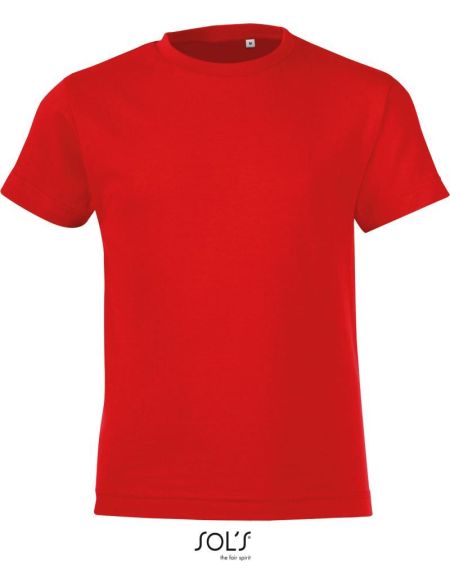 Kinder-T-Shirt Sols Regent Fit Kids rot