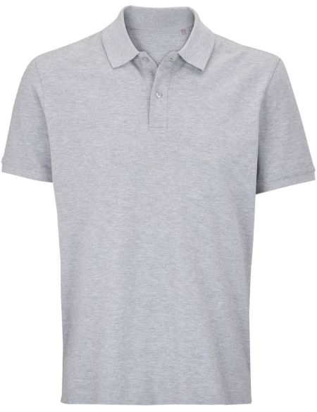 Herren-Poloshirt Sols Pegase grau meliert