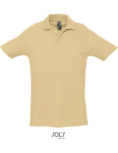 Herren-Poloshirt Sols Spring II weiß