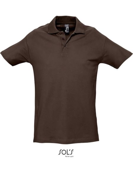 Herren-Poloshirt Sols Spring II Schokolade