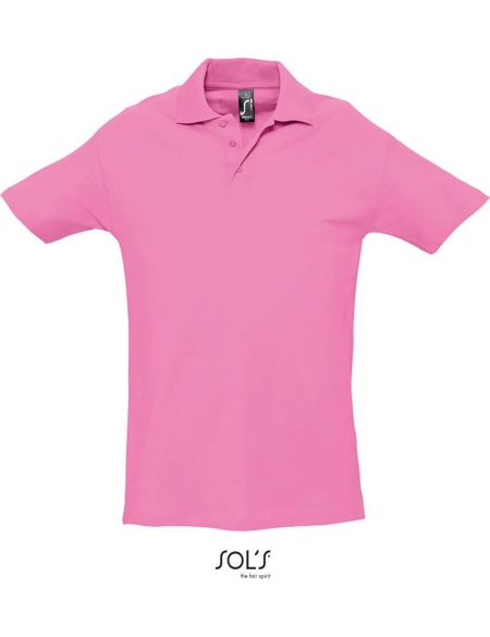 Sols Spring II Herren-Poloshirt Orchideenrosa