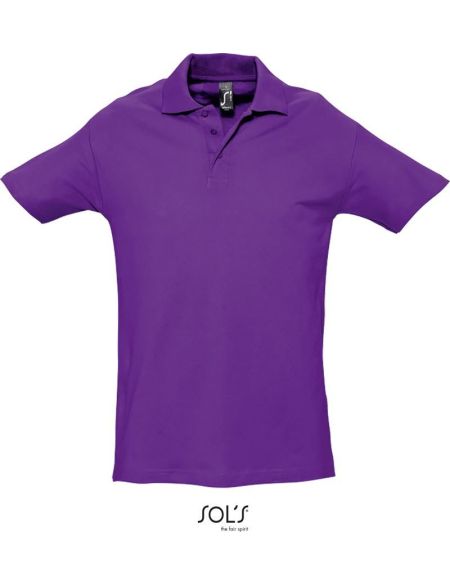 Sols Spring II Herren-Poloshirt dunkelviolett