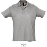 Herren-Poloshirt Sols Summer II grau meliert