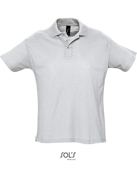 Herren-Poloshirt Sols Summer II Ash