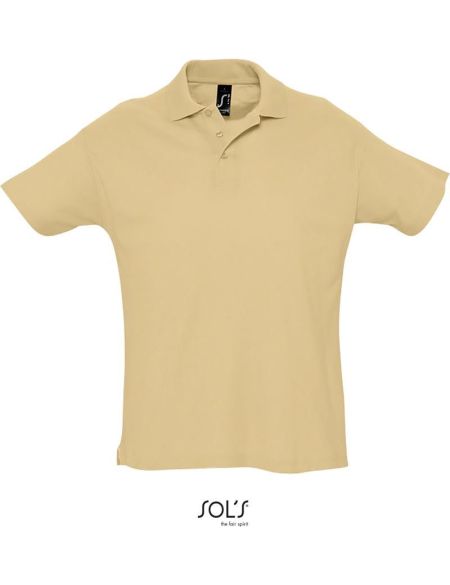 Sols Summer II Herren Poloshirt Sand