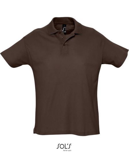 Herren-Poloshirt Sols Summer II Schokolade