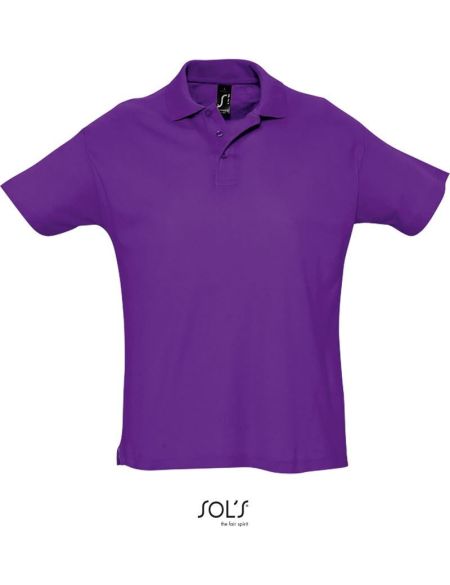 Sols Summer II Herren-Poloshirt dunkelviolett