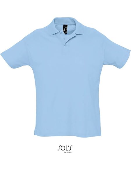 Herren-Poloshirt Sols Summer II himmelblau