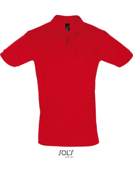 Herren-Poloshirt Sols Perfect Men rot