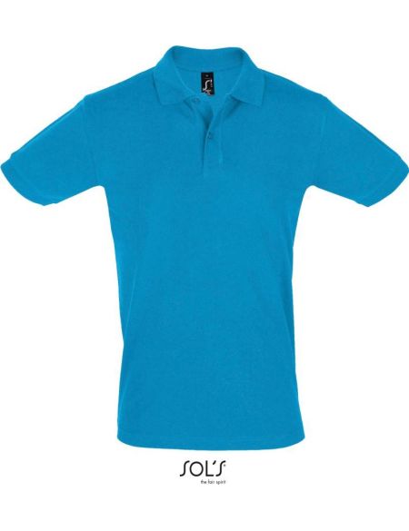 Herren-Poloshirt Sols Perfect Men Aqua
