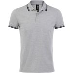 Herren-Poloshirt Sols Pasadena Men grau melange/french marine