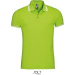 Herren-Poloshirt Sols Pasadena Men Forest Lime/Weiß