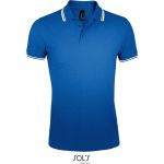 Herren-Poloshirt Sols Pasadena Men königsblau/weiß