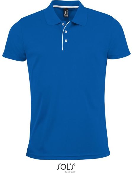 Poloshirt Herren Sport Sols Performer Men Königsblau