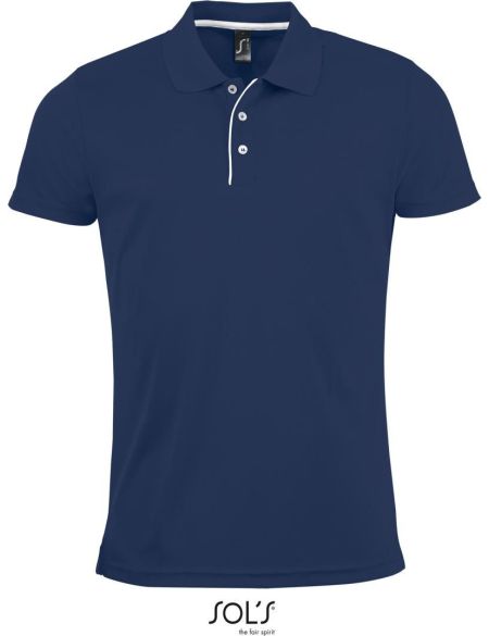 Herren-Sportpoloshirt Sols Performer Men weiß
