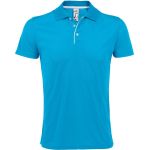Herren-Sportpoloshirt Sols Performer Men Aqua